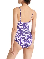 Cloud Ikat One-Piece Swimsuit