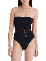 Majorette Belted Bustier One-Piece Swimsuit