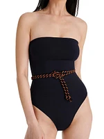 Majorette Belted Bustier One-Piece Swimsuit