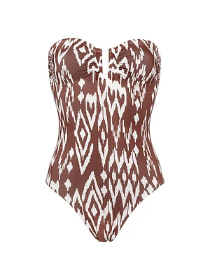 Warm Bustier One-Piece Swimsuit