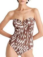 Warm Bustier One-Piece Swimsuit