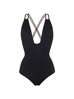 Pirouette Plunge One-Piece Swimsuit