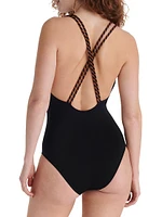 Pirouette Plunge One-Piece Swimsuit