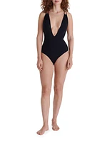 Pirouette Plunge One-Piece Swimsuit