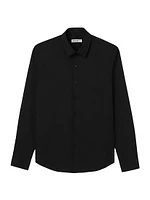 Fitted Stretch Cotton Shirt