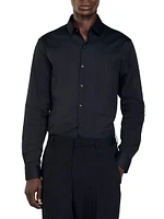 Fitted Stretch Cotton Shirt