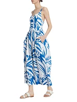 Sweet Disposition Wave Waist Midi-Dress