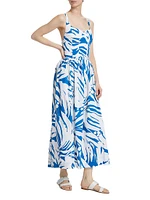 Sweet Disposition Wave Waist Midi-Dress