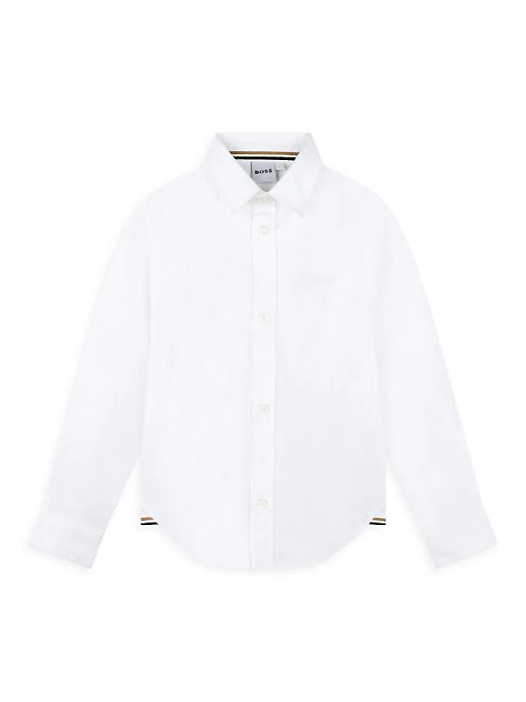 Little Boy's & Boy's Cotton Oxford Button-Up Shirt