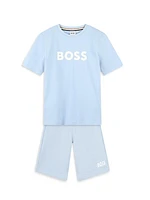 Little Boy's & Boy's Logo Sweat Shorts