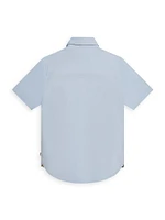 Little Boy's & Short-Sleeve Oxford Shirt