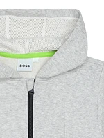 Little Boy's & Logo Zip-Up Hoodie