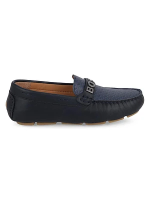 Boy's Leather Driving Loafers