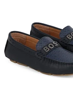 Boy's Leather Driving Loafers