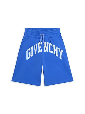 Little Boy's & Logo Fleece Shorts