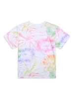 Little Girl's & Logo Tie-Dye T-Shirt