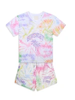 Little Girl's & Logo Tie-Dye T-Shirt