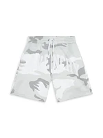 Little Boy's & Logo Camo Sweat Shorts