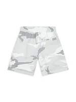 Little Boy's & Logo Camo Sweat Shorts