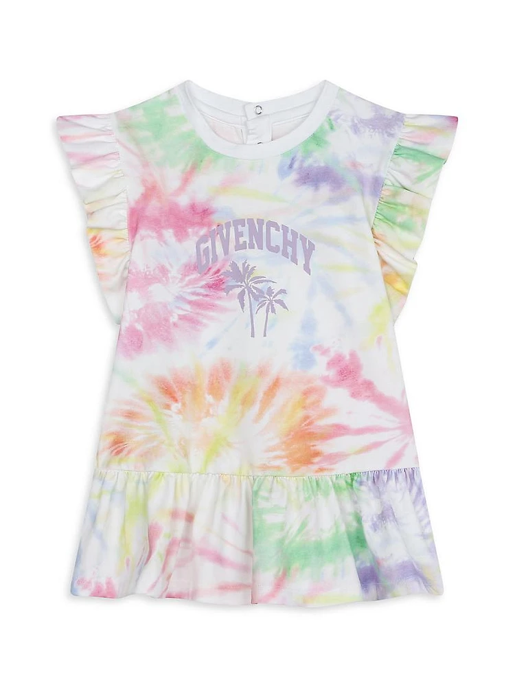 Baby Girl's & Little Logo Tie-Dye T-Shirt Dress