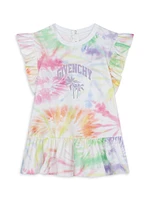 Baby Girl's & Little Logo Tie-Dye T-Shirt Dress