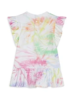 Baby Girl's & Little Logo Tie-Dye T-Shirt Dress