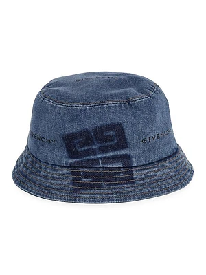 Boy's Logo Denim Bucket Hat