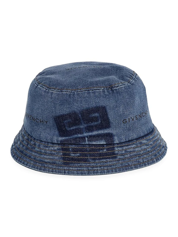 Boy's Logo Denim Bucket Hat