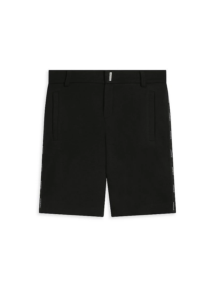 Little Boy's & Logo Bermuda Shorts