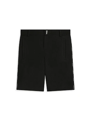 Little Boy's & Logo Bermuda Shorts