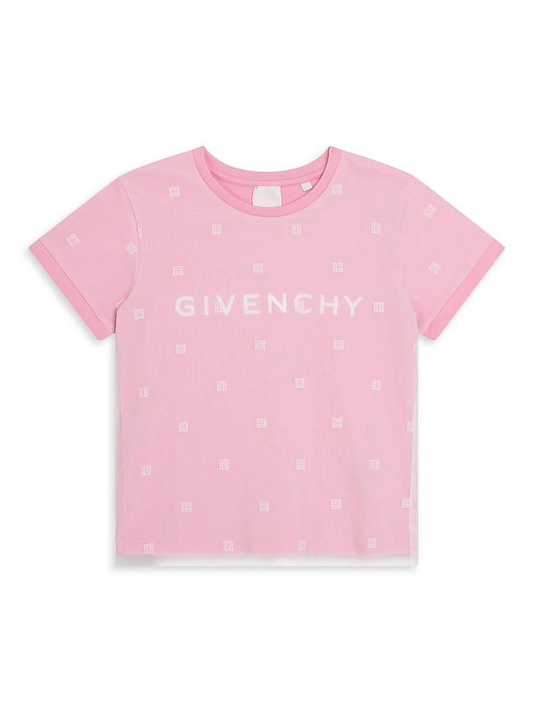 Baby Girl's Logo Mesh Metal T-Shirt