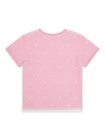 Baby Girl's Logo Mesh Metal T-Shirt