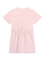 Little Girl's & Girl's Short-Sleeve Sweatshirt Dress