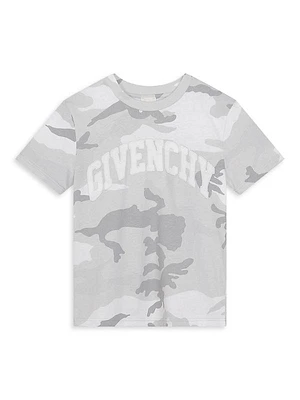 Little Boy's & Boy's Logo Camo T-Shirt