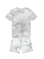 Little Boy's & Logo Camo T-Shirt