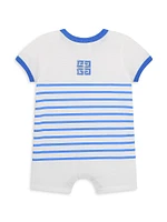 Baby Boy's Shortalls & Striped Bandana Set