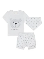 Baby's T-Shirt, Shorts & Bandana Set