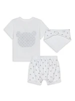 Baby's T-Shirt, Shorts & Bandana Set