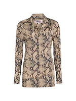 Zena Snake-Print Shirt