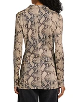 Zena Snake-Print Shirt