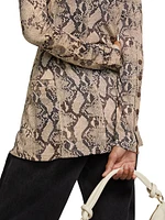 Zena Snake-Print Shirt