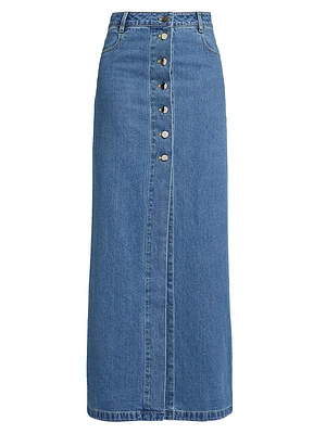 Makena Denim Maxi Skirt