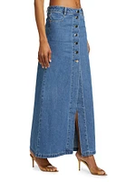 Makena Denim Maxi Skirt