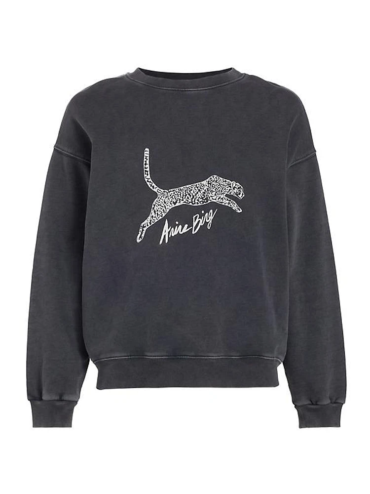 Spencer Cotton Leopard Sweatshirt