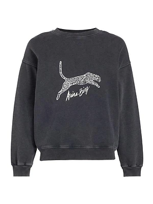 Spencer Cotton Leopard Sweatshirt