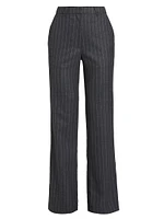 Drew Pinstriped Wool-Blend Trousers