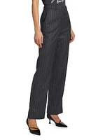 Drew Pinstriped Wool-Blend Trousers