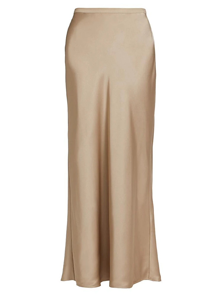 Bar Silk Floor-Length Skirt