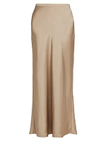 Bar Silk Floor-Length Skirt