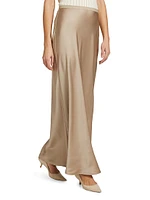 Bar Silk Floor-Length Skirt